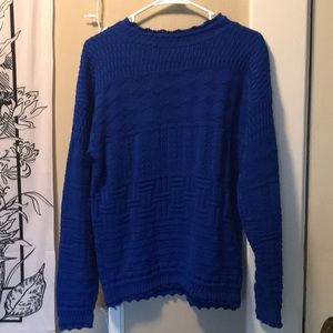 Bright Blue Sweater
